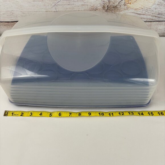 Tupperware Rectangle Bake N Take Cake Cupcake Taker Carrier - Picture 5 of 7